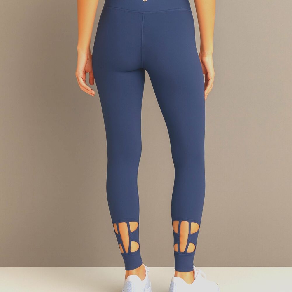 NWOT Johnny Was Cutout High Waist Leggings in Midnight Blue XS Women's 2/4